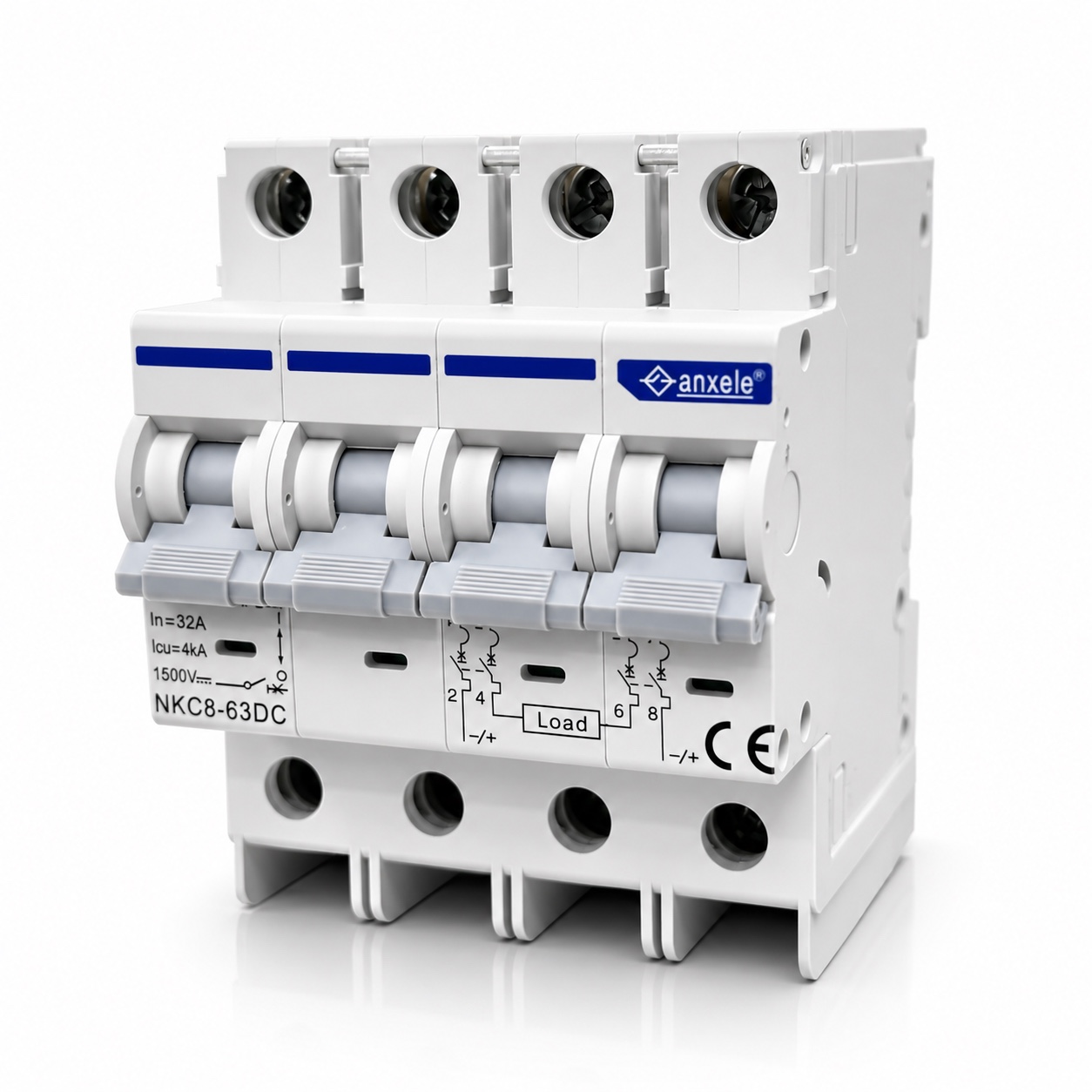 Breaker DC 32A,4P 1500VDC 4KA Max IEC/EN609 warranty 1Y