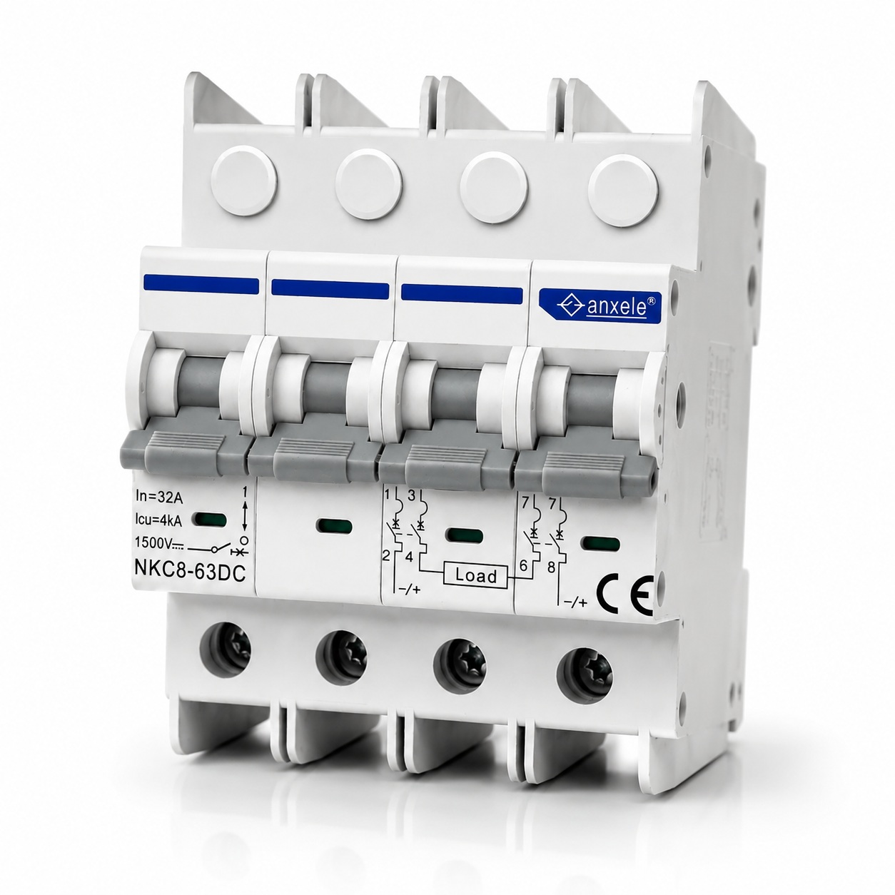 Breaker DC 32A,4P 1500VDC 4KA Max IEC/EN609 warranty 1Y