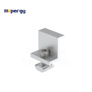 ตัวล็อกริมสำหรับยึดขอบแผงโซลาร์เซลล์เข้ากับรางอลูมิเนียม แบรนด์ HOPERG (Select End Clamp)