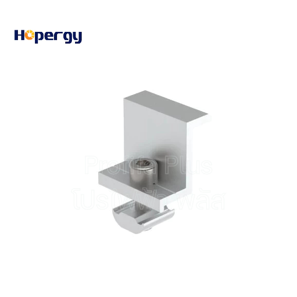 ตัวล็อกริมสำหรับยึดขอบแผงโซลาร์เซลล์เข้ากับรางอลูมิเนียม แบรนด์ HOPERG (Select End Clamp)