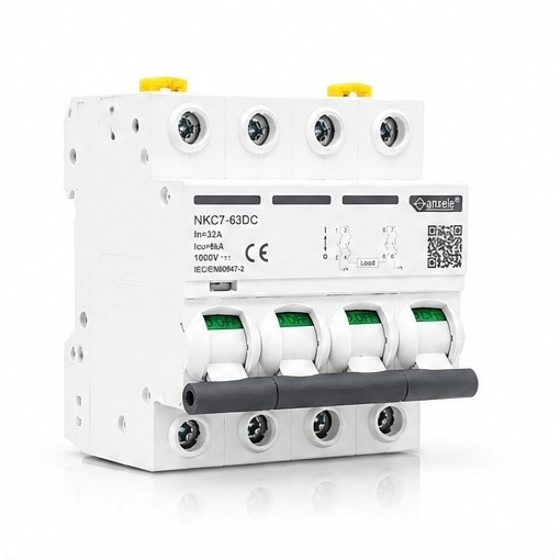 Breaker DC 4P 32A (4P) • 32A • 1000VDC • Icu 6kA IEC60898-1 warranty 1Y