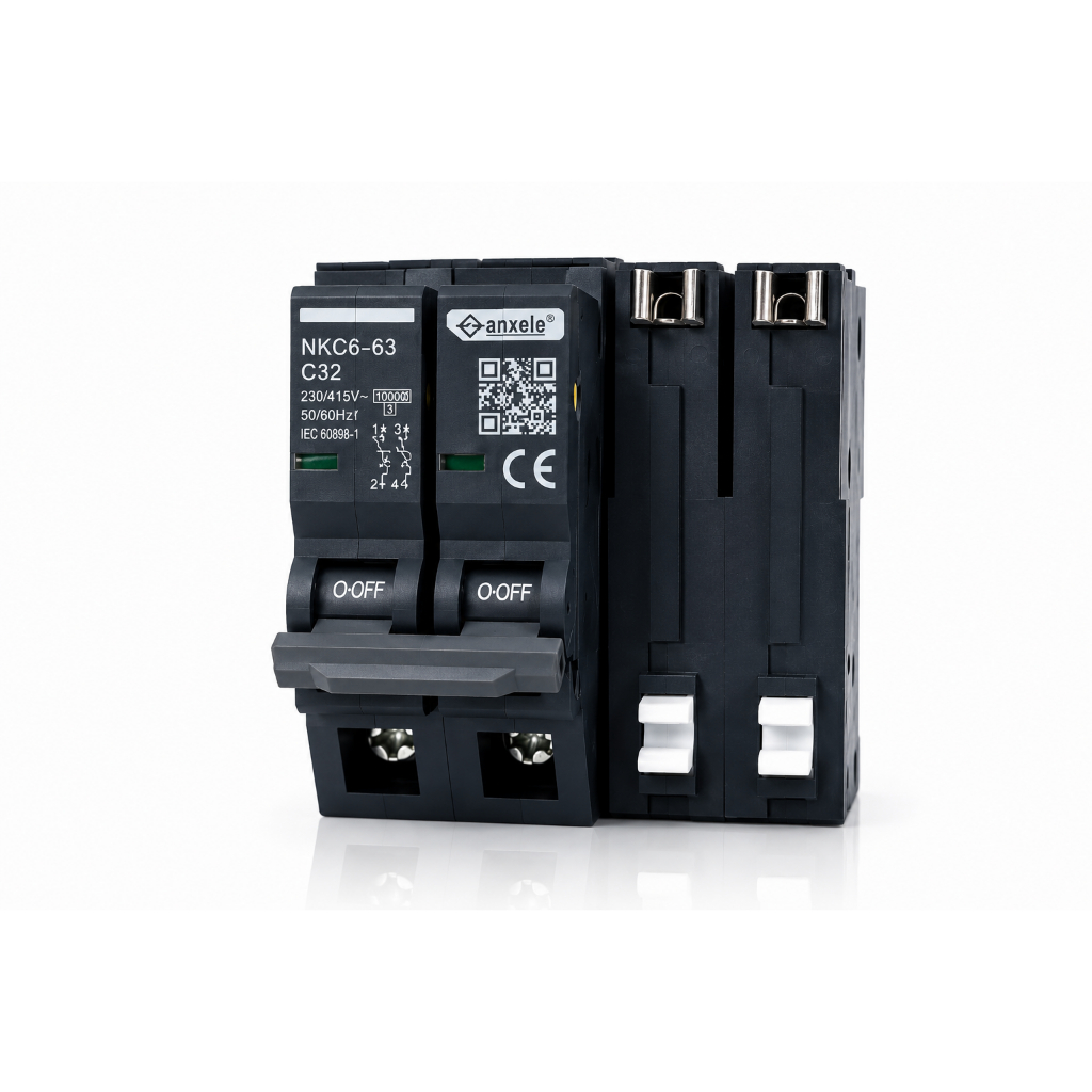 Breaker DC 16A,32A / 1P,2P Icu : 10KA 230/460V-50/60Hz IEC 60898-1 warranty 1Y 32A 2P