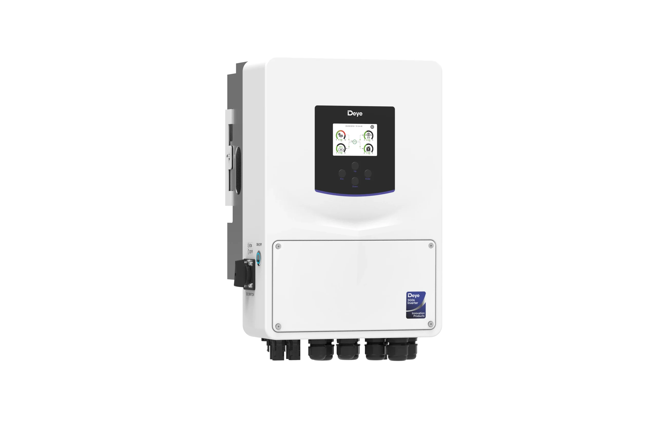 อินเวอร์เตอร์ Deye Hybrid ON/OFF 6kw 220V 1 phase รุ่น SUN-6K-SG05LP1-EU-SM2