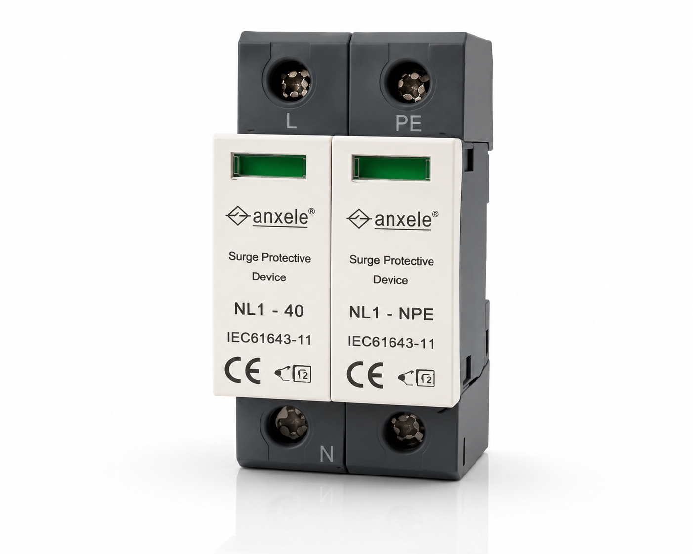 Surge AC Surge Protection Device 1P+1N 280V In : 20KA (8/20us) Imax : 40KA (8/20u T1 IEC61643-11 T1