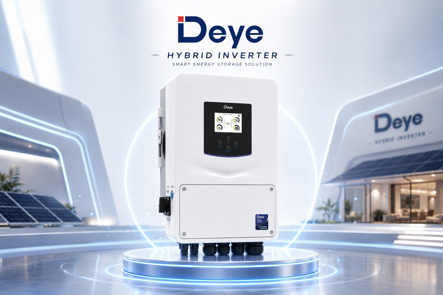อินเวอร์เตอร์ Deye Hybrid ON/OFF 6kw 220V 1 phase รุ่น SUN-6K-SG05LP1-EU-SM2